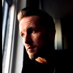 Pensive Gaze of a Young Man