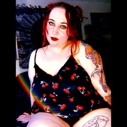 OnlyFans Model SpookyScorpiBabe in Cherry Blossom Tank Top