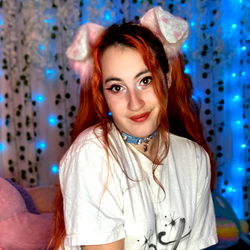 Lonely girl in her room with a cat