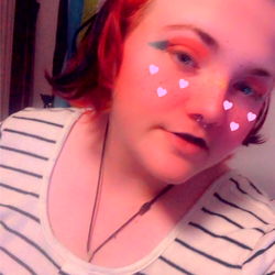 Vividly Colorful OnlyFans Model Captivates With Heart-Shaped Lipstick