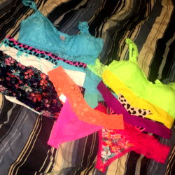 OnlyFans Model Displaying Lingerie Collection