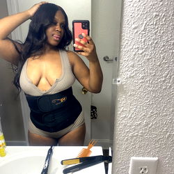 Model Kai's Photo with Bathing Suit and Back Support