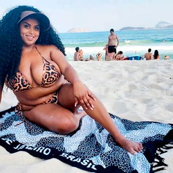 Folgosa, Brazilian Onlyfans Model Posing on Beach