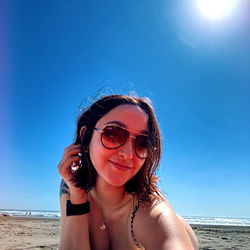 Beach Babe Smiling at the Camera