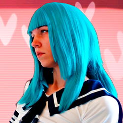 Vivid Blue Wig - Bulma Brief Fashion Inspiration