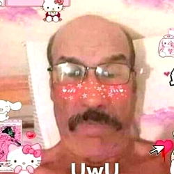 Old Man with Glasses and Mustache in a UWU Meme