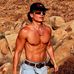 Fitness-Focused Model in Desert Scenery