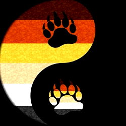 A Harmonious Yin-Yang Symbol with a Bear Throuple Twist