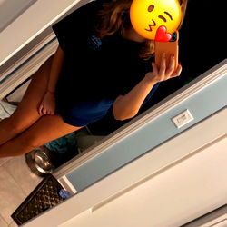 South Carolina Model Hazel 💋 in Bathroom Mirror Selfie