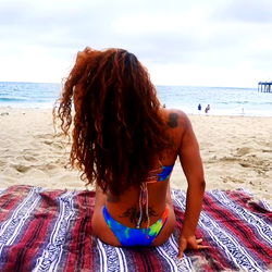 Beautiful Cleo, Model at the Beach