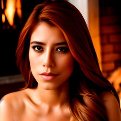 Ginger, OnlyFans Model, Posing for a Stylish Photoshoot