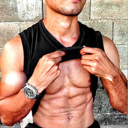 Fitness Model Showcasing Abs - ANGEL ACOSTA, Guarico