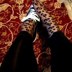Fashionable Footwear and Leopard Print Socks