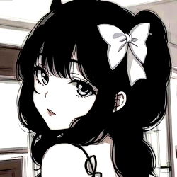 Dream ‧₊˚ Dreamy Anime Character with Bow and Ponytails