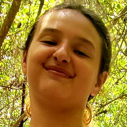 Jovial Girl in Outdoor Setting