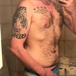 Bodybuilder Before and After Workout