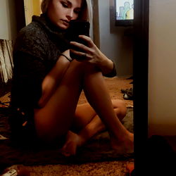 Aesthetically Pleasing Room with a Sitting Model