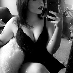 Alyssa West in Stylish Black Dress