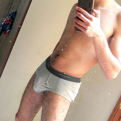 Model I.J in a Shirtless Selfie