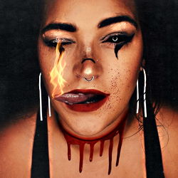 Stylish Amora Eyes Upward with Distinctive Makeup