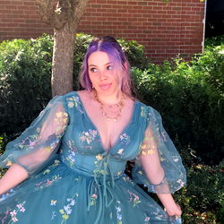 Katt's Enchanting Gown in a Serene Setting