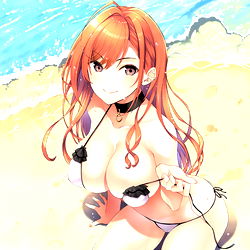 Kitty💋 in a Bikini by the Ocean