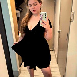 Amber Wanabe, a Louisville, KY Based Onlyfans Model in a Vintage Dress