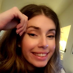 Smiling Woman in Photo