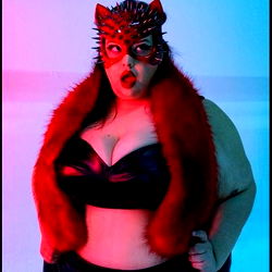 Vibrant, Female Model Posing with Fashionable Accessories