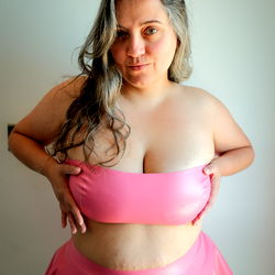 OnlyFans Butterfly in Shimmering Pink Bikini