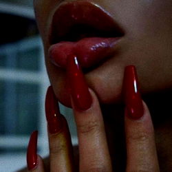 Onlyfans Model 'baby.grr' Nails Red Nail Polish