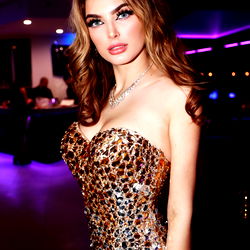 Stylish Amber at a Glam Event