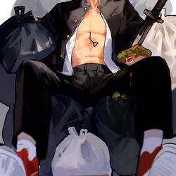 Anime Artwork of Denji, a character from USA