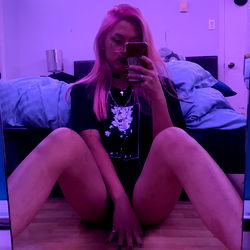 Ana~🖤 in a Pink Glow Room, OnlyFans Model from Canada
