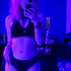 Stylish Model in Purple Bra and Lingerie, 🕷️🕸️Alisha Raven🔮♠️