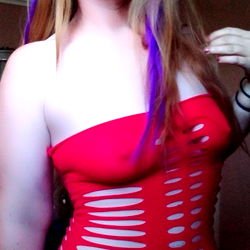 Stylish Plus-Size Model in Elegant Red Dress