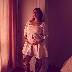 Pregnant Model Camille Haring in Montreal, Canada