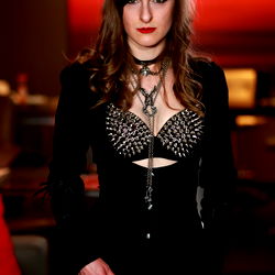 Model in Futuristic Cosplay