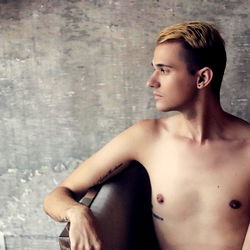 Shirtless Young Adult Male in Los Angeles