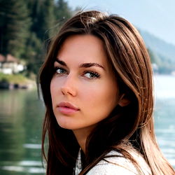 Model Alena, Serene Lake Side