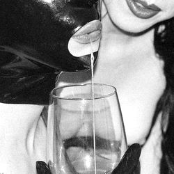 Intimate Scene with Domina X and a Wine Glass