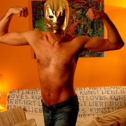 Model Patrick Bartsch in a Playful Photoshoot