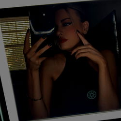 A Model's Photo Shoot Moment