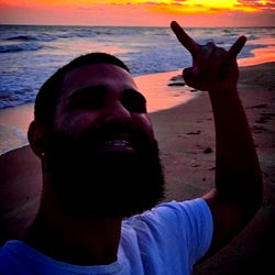 Celebratory Beach Sunset