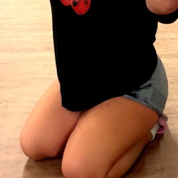 Model Kalanie Posing for a Photo