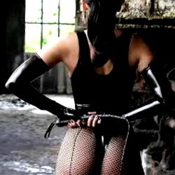 Erotic Photography: Larissa, Italian Model in Strap-On Leather