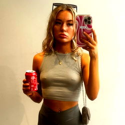 Kaci in Stylish Tank Top Posing for the Camera