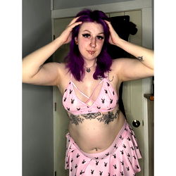 Alice Wonder in a Pink Bunny Outfit