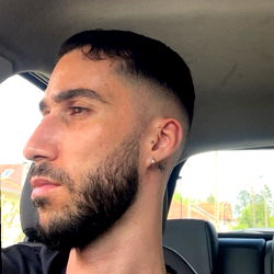 Young Man from Ile-de-France, France with Short Hair and Beard