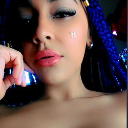 Stunning Angela in Purple Swimsuit